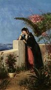 Young Woman on the Terrace (Rêverie sur la terrasse) - Georges Antoine Rochegrosse