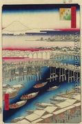 Nihon Bridge, Clear Weather After Snow (Nihonbashi yukibare) - Utagawa or Ando Hiroshige