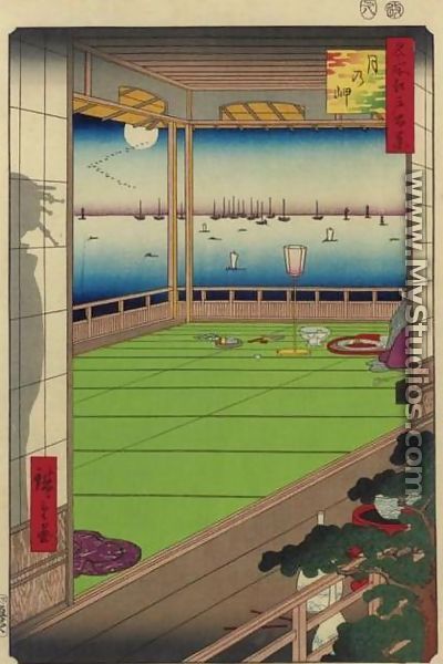 Moon Headland (Tsuki no misaki) - Utagawa or Ando Hiroshige