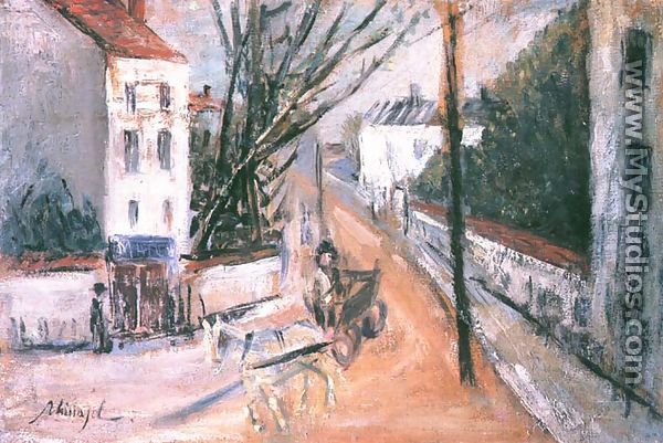 Street in a Small Town - Emil Schinagel (Szinagel)