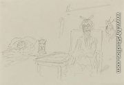 La garde malade (la veille) - Honoré Daumier