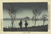Sumidagawa at Night (Sumidagawa yoru) - Kobayashi Kiyochika