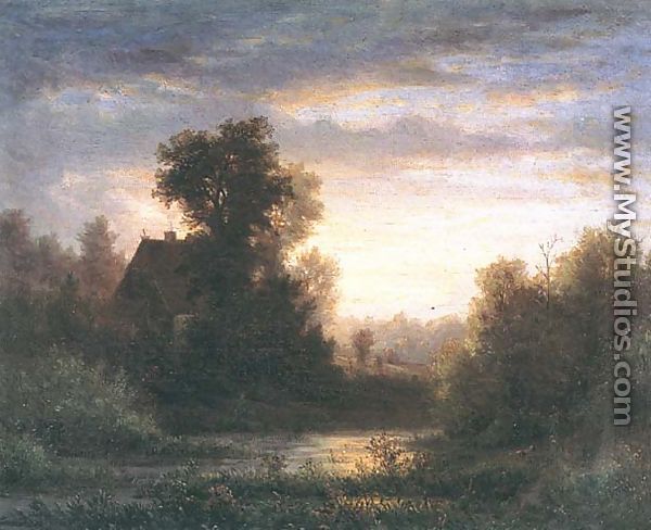 Evening Landscape - Hermann Brinckmann