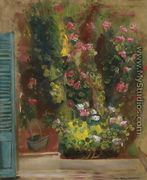 Flowers on the Window Ledge - Boris Dmitrievich Grigoriev