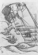 Study of a Cormorant Fisherman - Katsushika Hokusai