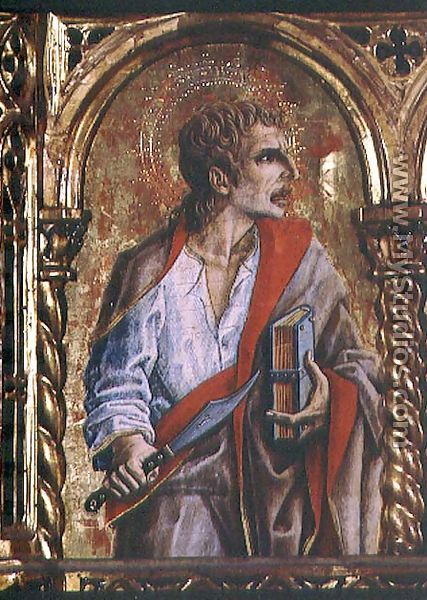 St. Bartholomew, detail from the Sant