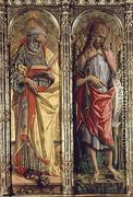 St. Peter and St. John the Baptist, detail from the Sant'Emidio polyptych, 1473 - Carlo Crivelli