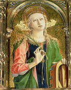 St. Catherine of Alexandria, detail of the Sant'Emidio polyptych, 1473 - Carlo Crivelli