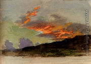 A Sunset Over Coniston - Joseph Arthur Palliser Severn