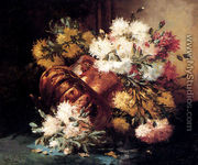 Floral Still Life Of Spring And Autumn I - Eugene Henri Cauchois