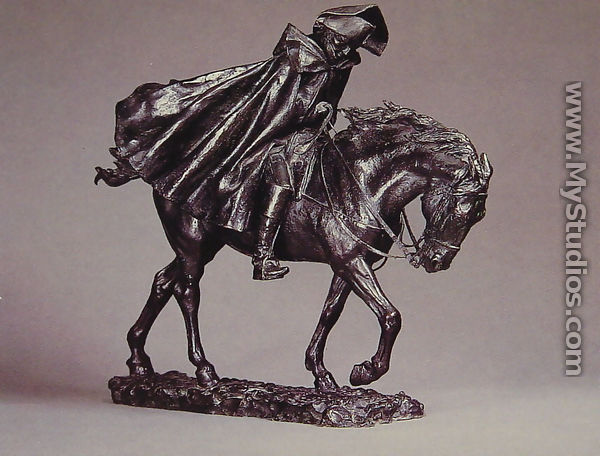 Marshal Ney on Horseback Fighting the Wind - Jean-Louis Ernest Meissonier