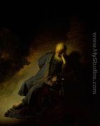 Jeremiah Lamenting the Destruction of Jerusalem - Harmenszoon van Rijn Rembrandt