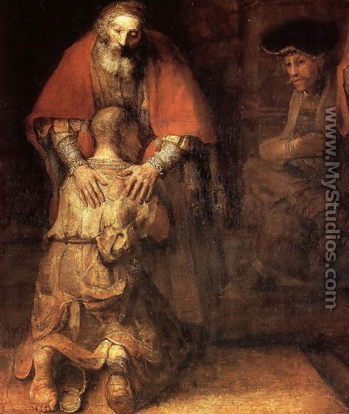 The Return of the Prodigal Son [detail] - Harmenszoon van Rijn Rembrandt