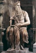 Tomb of Pope Julius II: Moses - Michelangelo Buonarroti