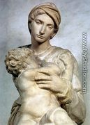 Medici Madonna [detail: 2] - Michelangelo Buonarroti