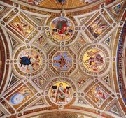 The Stanza della Segnatura Ceiling [detail: 1] I - Raphael
