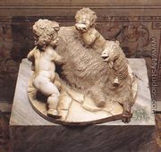 The Goat Amalthea with the Infant Jupiter and a Faun - Gian Lorenzo Bernini