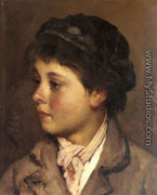Head of a Young Boy - Eugene de Blaas