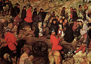 The Procession to Calvary [detail] II - Pieter the Elder Bruegel