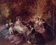 The Empress Eugenie Surrounded by her Ladies in Waiting I - Franz Xavier Winterhalter