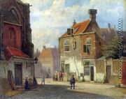 Figures in a Dutch Street I - Willem Koekkoek