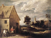 Village Scene - David The Younger Teniers