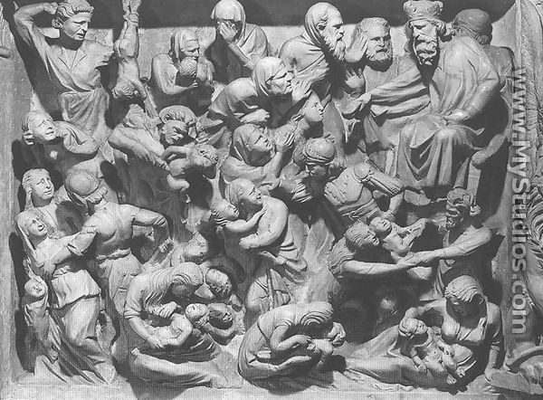Massacre of the Innocents [detail: the pulpit] - Giovanni Pisano