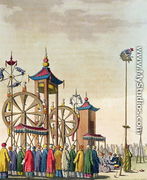A Chinese circus, illustration from Le Costume Ancien et Moderne by Giulio Ferrario, published c.1820s-30s - Gaetano Zancon
