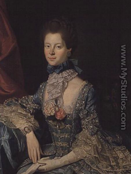 Queen Charlotte Sophia (1744-1818) wife of King George III (c.1765) - Johann Zoffany
