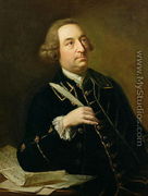 Portrait of John Christopher Smith (1712-95), musician and amanuensis of Handel - Johann Zoffany