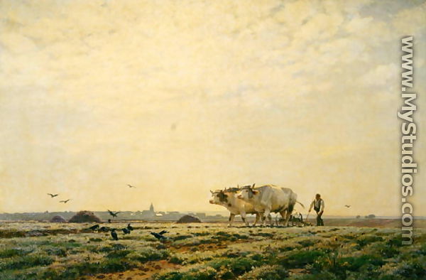 The First Furrows, Haute Alsace or The Labourer, 1883 - Jean Henri Zuber