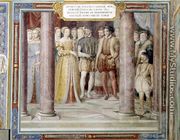 The Marriage of Orazio Farnese and Diana, daughter of Henri II of France (1519-59) from the Sala dei Fasti Farnese (Hall of the Splendours of the Farnese) 1557-66 - Taddeo Zuccaro
