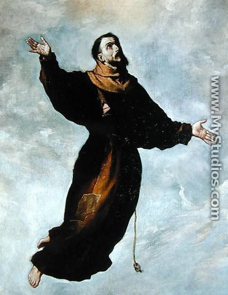 Levitation of St. Francis - Francisco De Zurbaran