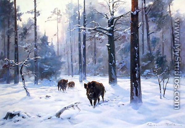 Winter in the Forest, c.1930 - Ignacy (Czeslaw Wasilewski) Zygmuntowicz