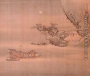 Boat scene from an album on Figures, Landscape and Architecture, 1740 - Yuan Yao