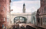 Lower Thames Street with the Entrance to Fishmongers' Hall, 1831 - Gideon Yates