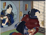 A Scene from the Play 'Kuzunoha', 1865 - Utagawa Yoshiiku