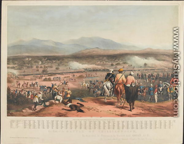 Battle of Chillianwallah on the 13th of January, 1849 - Charles Becher Young