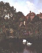 Old Guildford, Surrey (River Wey), 1908 - Edward Wilkins Waite