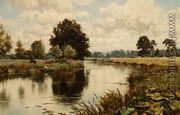 Late Summer on the River Mole, near Dorking, 1911 - Edward Wilkins Waite