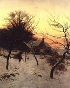 Mid-winter at Abinger Hammer, near Dorking, 1892 - Edward Wilkins Waite