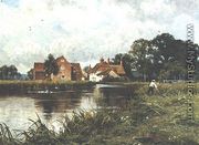 Padworth Mill on the River Kennet - Edward Wilkins Waite