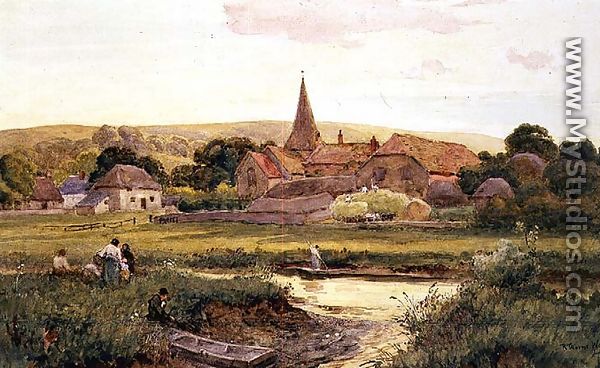 Haytime, Bury Village - Robert Thorne Waite