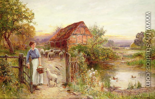 Bringing Home the Sheep - Ernst Walbourn