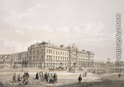 Buckingham Palace, engraved by Thomas Picken (fl.1838-d.1870), pub. 1852 by Lloyd Bros. & Co. - Edmund Walker