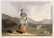 The Cranberry Girl, engraved by Robert Havell the Elder, published 1814 by Robinson and Son, Leeds - (after) Walker, George