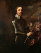 Oliver Cromwell (1599-1658) with his Page, Peter Temple, Tying on his Sash - Robert Walker