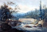 Covered Bridge across the Sacandaga River, Hadley, NY, c.1820 - William Guy Wall