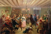 The Concert at Tre Byttor, Scene from 'Fredman's Epistle' Number 51, 1860 - Josef Wilhelm Wallander