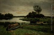 Lake with Rowing Boats - Edward Arthur Walton